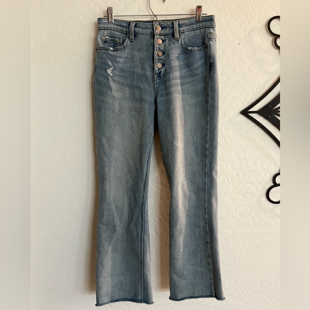 PISTOLA Straight Leg Cropped Button Fly Women’s Jeans - 27